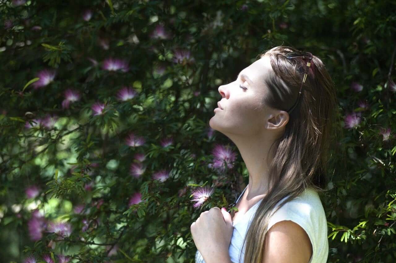 Woman Outside in Sunlight