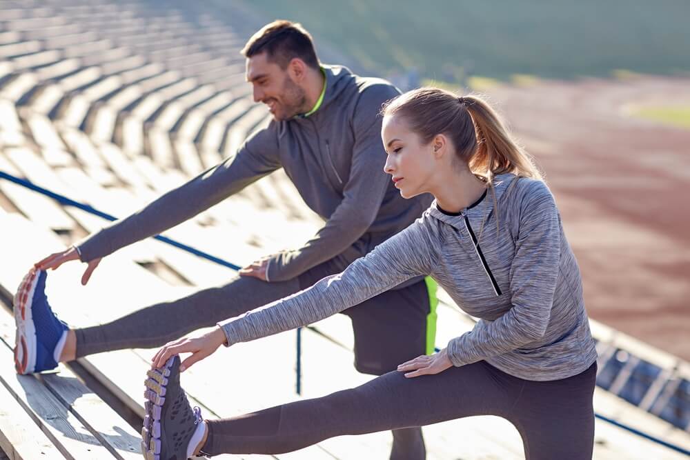 Couple Exercising Together