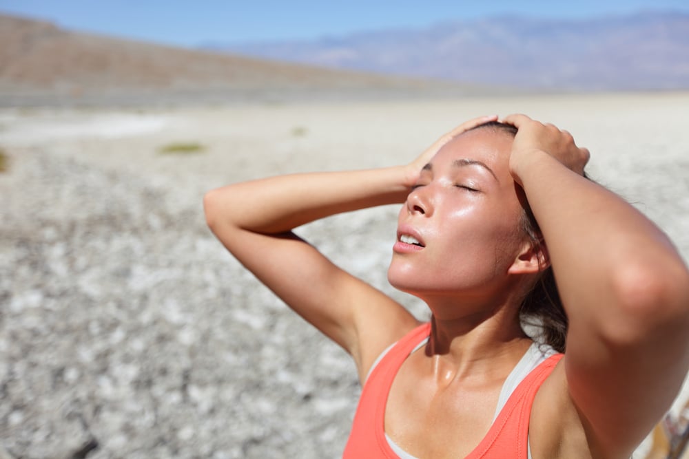 Woman Exercising in Sun
