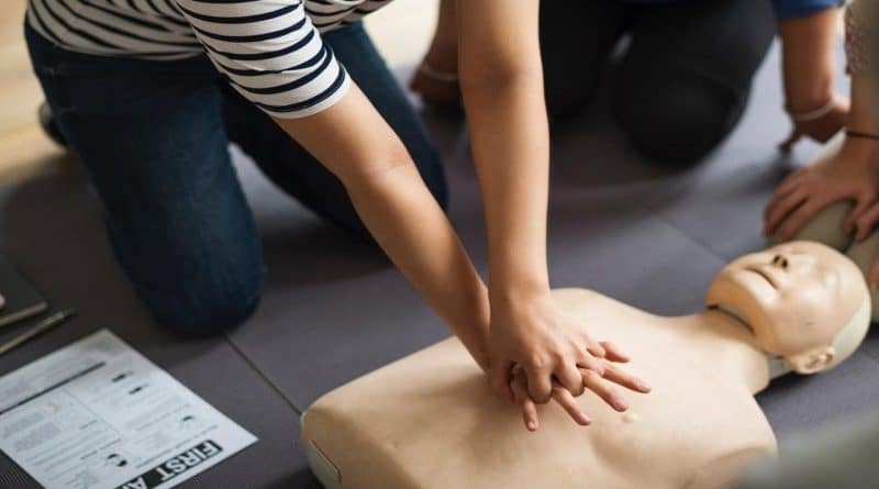 Chest Compressions Dummy Online CPR Certification
