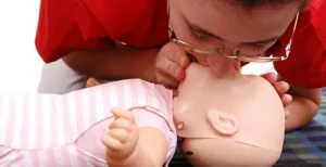 Rescue Breathing for a Child, or Baby Suctioning